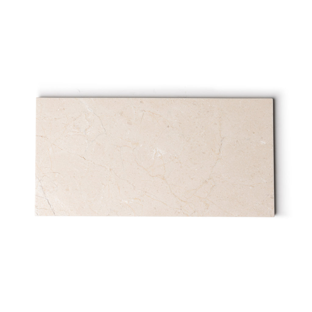 Marble tray rectangular | beige