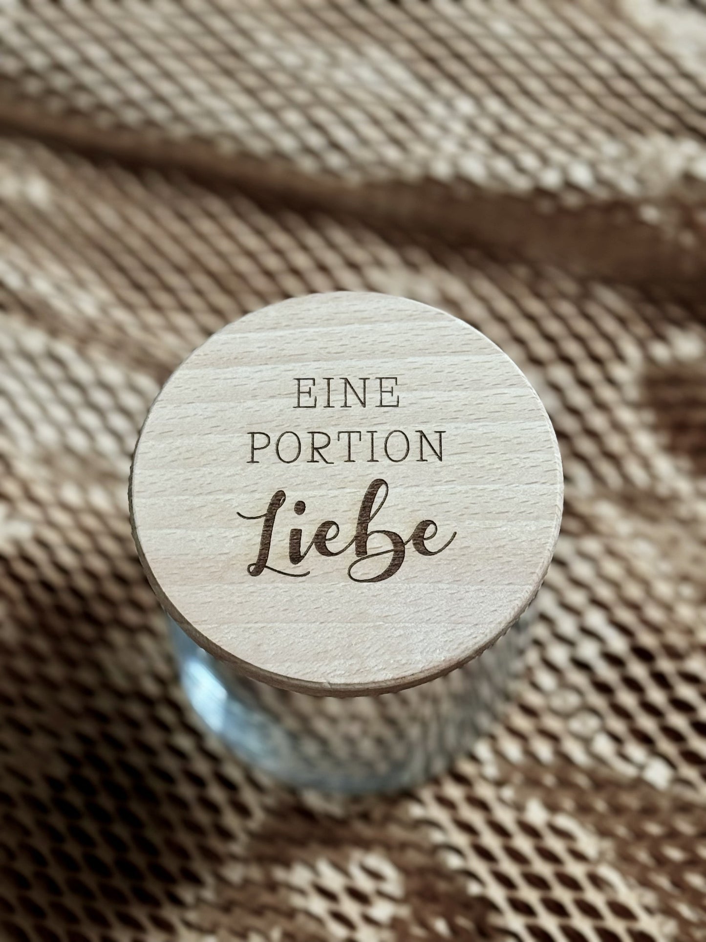 VORRATSGLAS "EINE PORTION LIEBE"