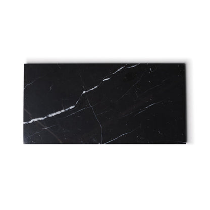 Marble tray rectangular | black