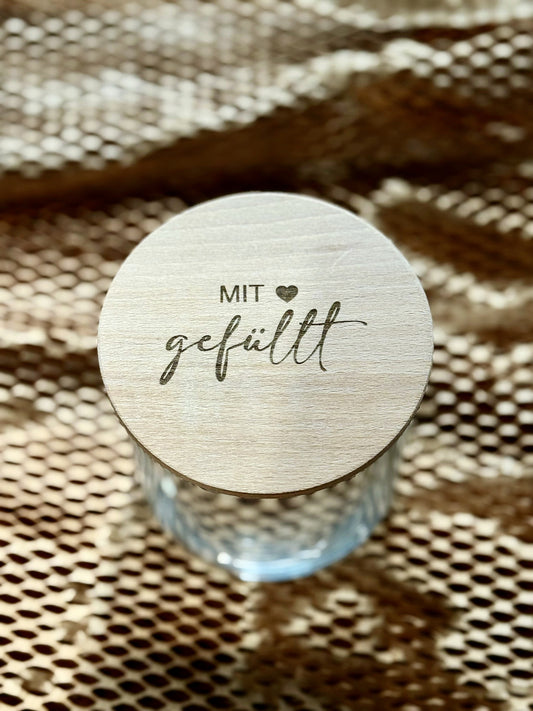 VORRATSGLAS „MIT LIEBE GEFÜLLT“